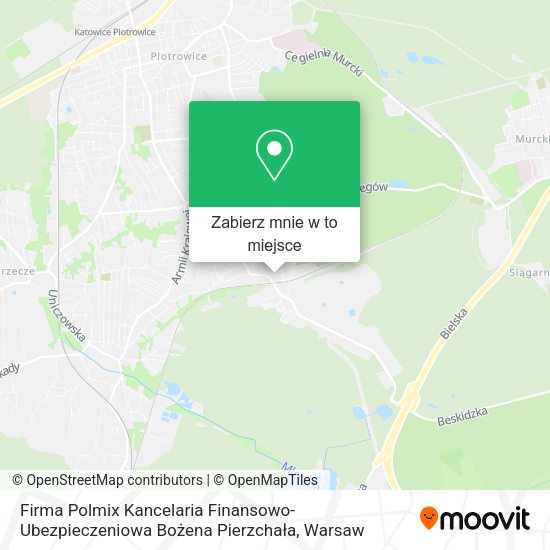 Mapa Firma Polmix Kancelaria Finansowo-Ubezpieczeniowa Bożena Pierzchała