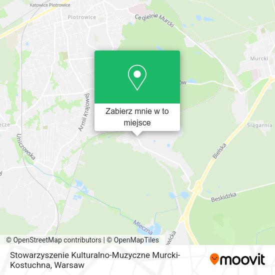 Mapa Stowarzyszenie Kulturalno-Muzyczne Murcki-Kostuchna