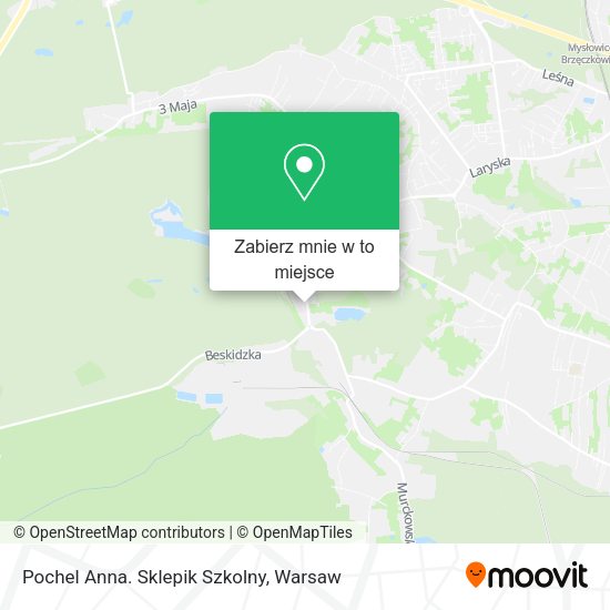 Mapa Pochel Anna. Sklepik Szkolny