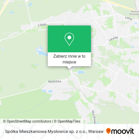 Mapa Spółka Mieszkaniowa Mysłowice sp. z o.o.