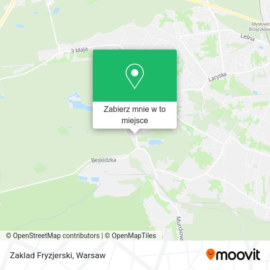 Mapa Zaklad Fryzjerski