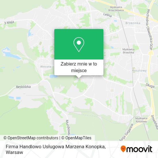 Mapa Firma Handlowo Usługowa Marzena Konopka