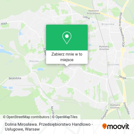 Mapa Dolina Mirosława. Przedsiębiorstwo Handlowo - Usługowe