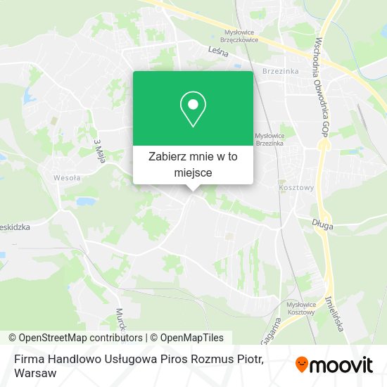 Mapa Firma Handlowo Usługowa Piros Rozmus Piotr