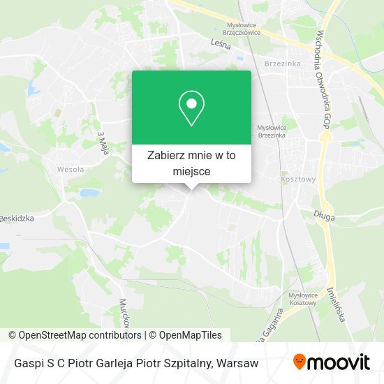 Mapa Gaspi S C Piotr Garleja Piotr Szpitalny