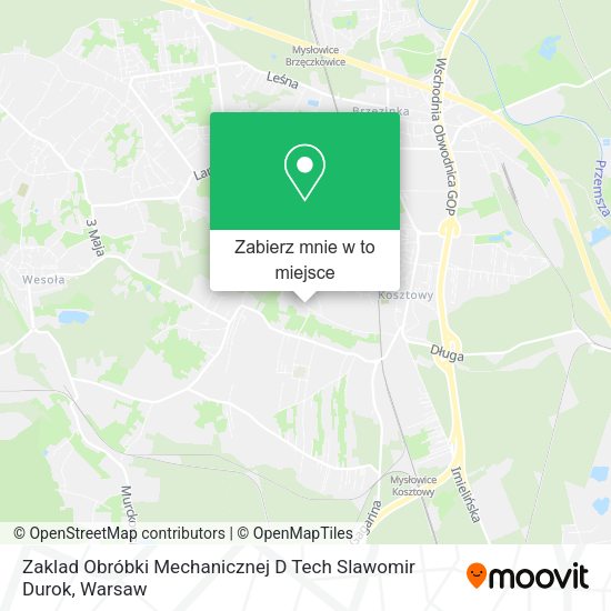 Mapa Zaklad Obróbki Mechanicznej D Tech Slawomir Durok