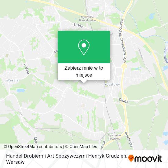 Mapa Handel Drobiem i Art Spożywczymi Henryk Grudzień