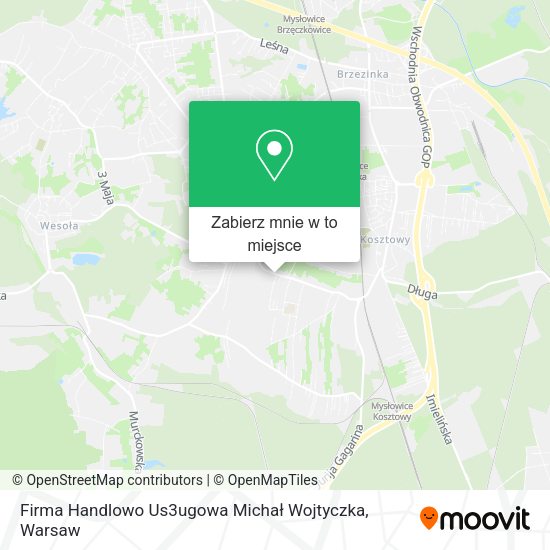 Mapa Firma Handlowo Us3ugowa Michał Wojtyczka