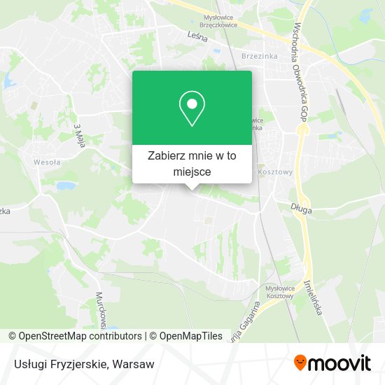 Mapa Usługi Fryzjerskie