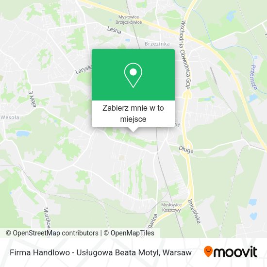 Mapa Firma Handlowo - Usługowa Beata Motyl