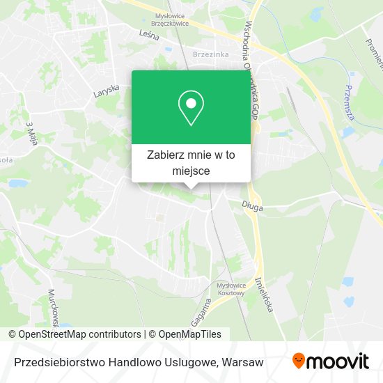 Mapa Przedsiebiorstwo Handlowo Uslugowe