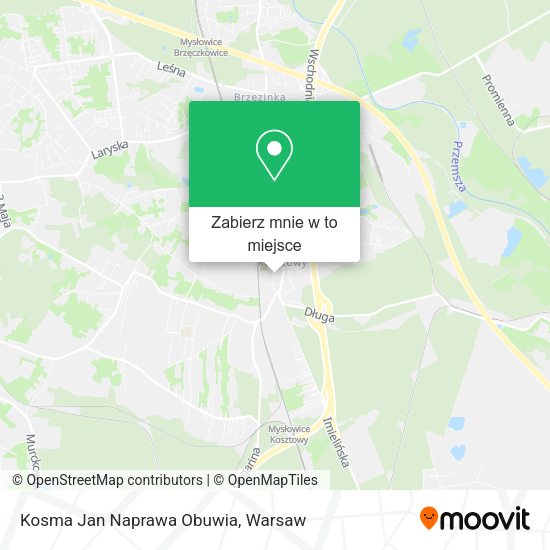 Mapa Kosma Jan Naprawa Obuwia