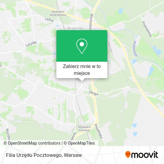 Mapa Filia Urzędu Pocztowego