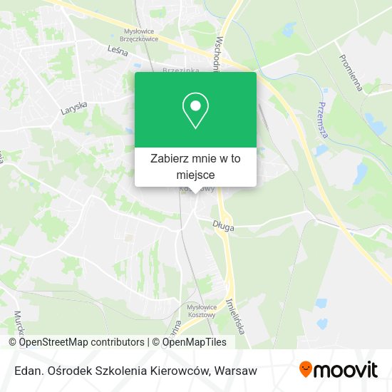 Mapa Edan. Ośrodek Szkolenia Kierowców