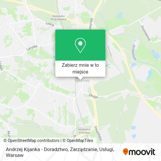 Mapa Andrzej Kijanka - Doradztwo, Zarządzanie, Usługi