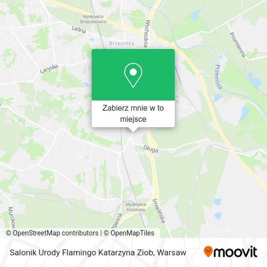 Mapa Salonik Urody Flamingo Katarzyna Ziob