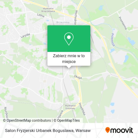 Mapa Salon Fryzjerski Urbanek Boguslawa