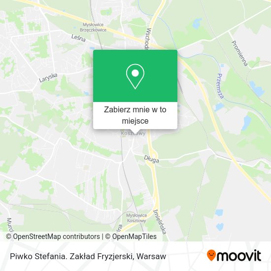 Mapa Piwko Stefania. Zakład Fryzjerski