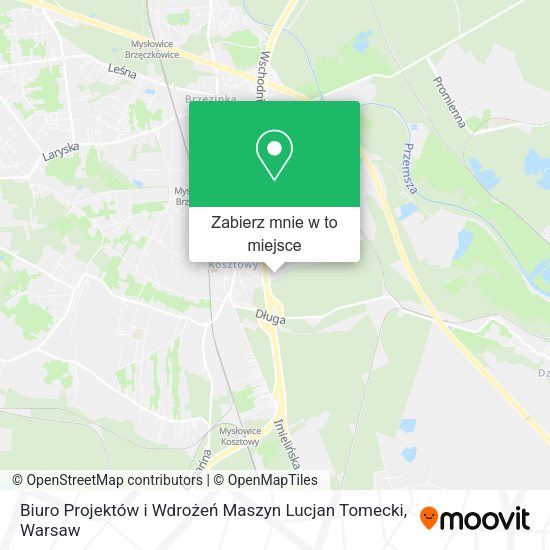 Mapa Biuro Projektów i Wdrożeń Maszyn Lucjan Tomecki