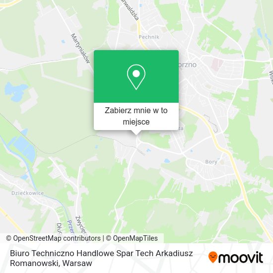 Mapa Biuro Techniczno Handlowe Spar Tech Arkadiusz Romanowski