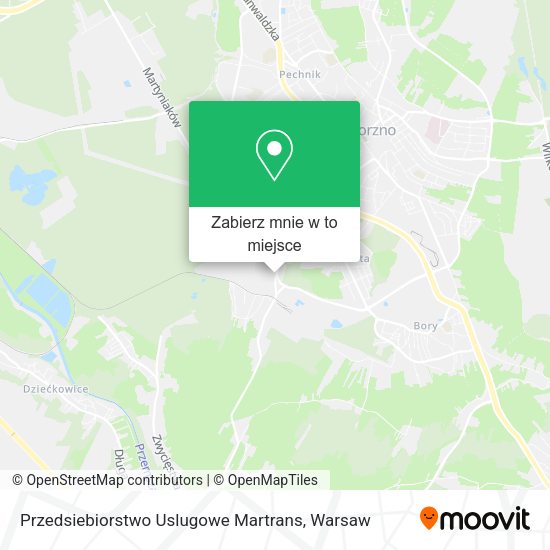 Mapa Przedsiebiorstwo Uslugowe Martrans