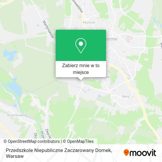 Mapa Przedszkole Niepubliczne Zaczarowany Domek