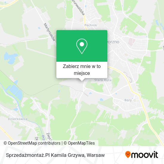 Mapa Sprzedażmontaż.Pl Kamila Grzywa