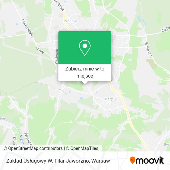 Mapa Zakład Usługowy W. Filar Jaworzno