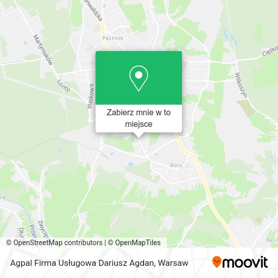 Mapa Agpal Firma Usługowa Dariusz Agdan