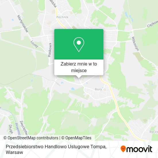 Mapa Przedsiebiorstwo Handlowo Uslugowe Tompa