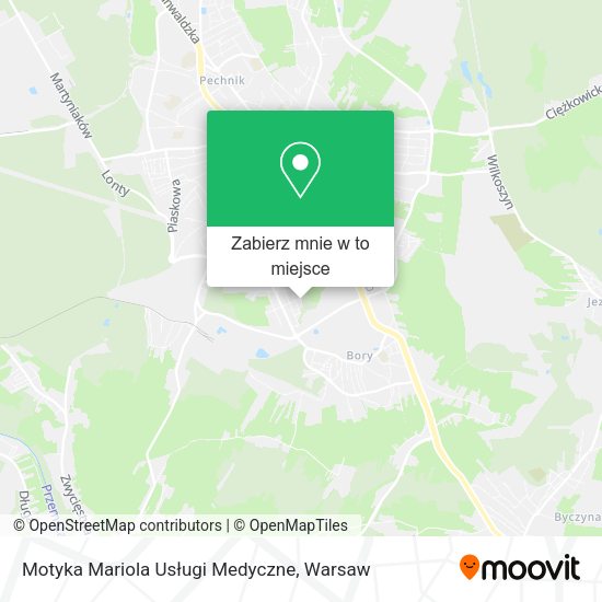 Mapa Motyka Mariola Usługi Medyczne