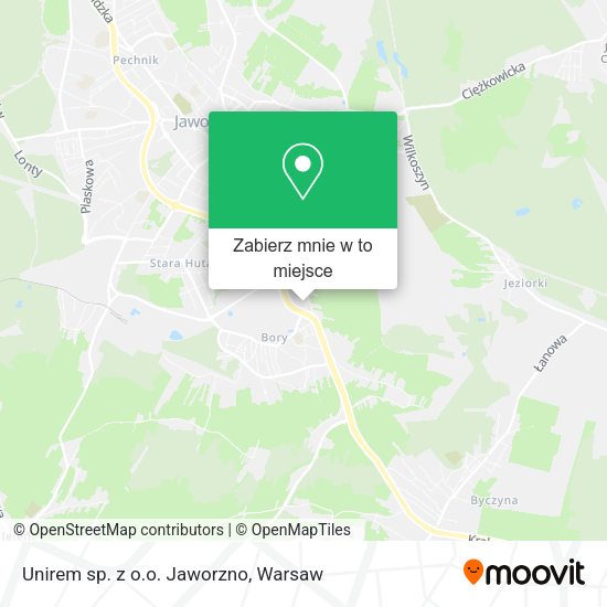 Mapa Unirem sp. z o.o. Jaworzno