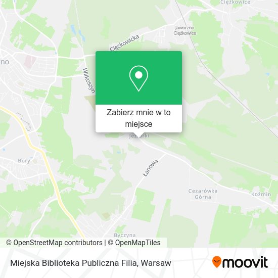 Mapa Miejska Biblioteka Publiczna Filia