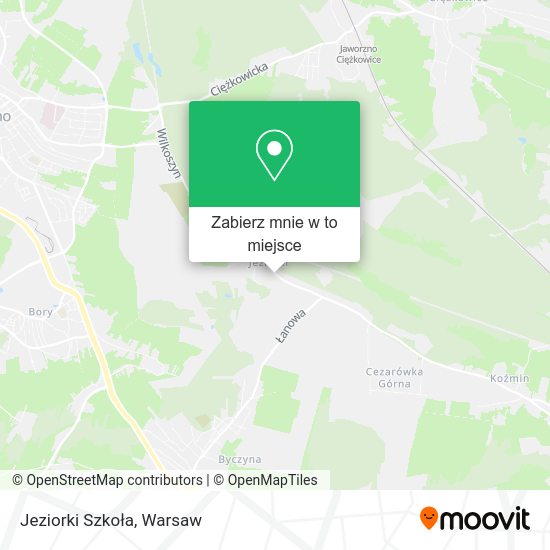 Mapa Jeziorki Szkoła