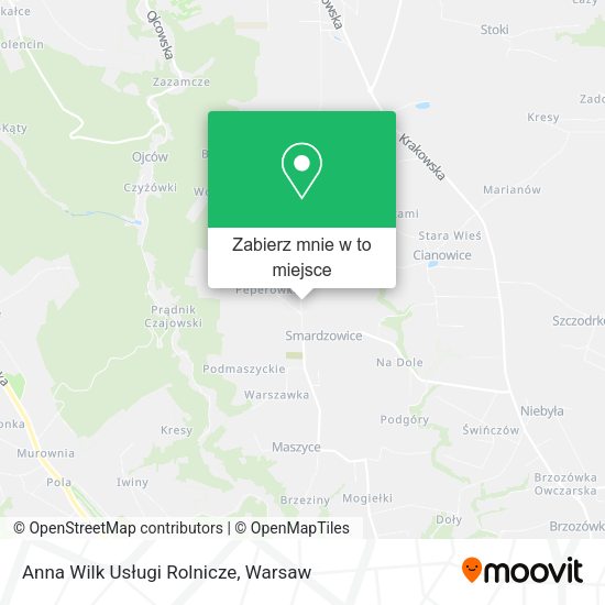 Mapa Anna Wilk Usługi Rolnicze