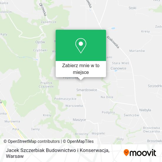 Mapa Jacek Szczerbiak Budownictwo i Konserwacja