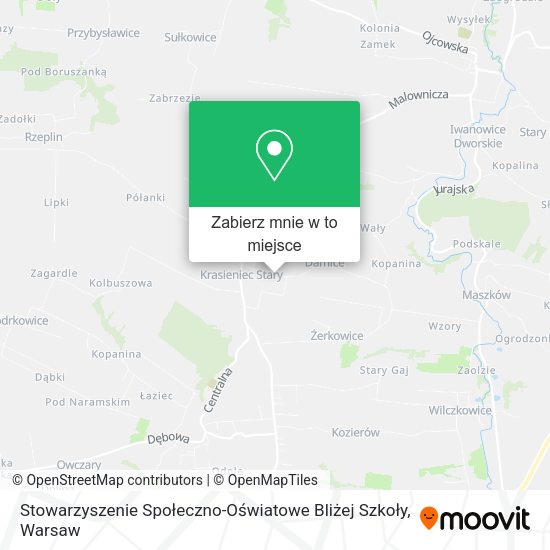 Mapa Stowarzyszenie Społeczno-Oświatowe Bliżej Szkoły