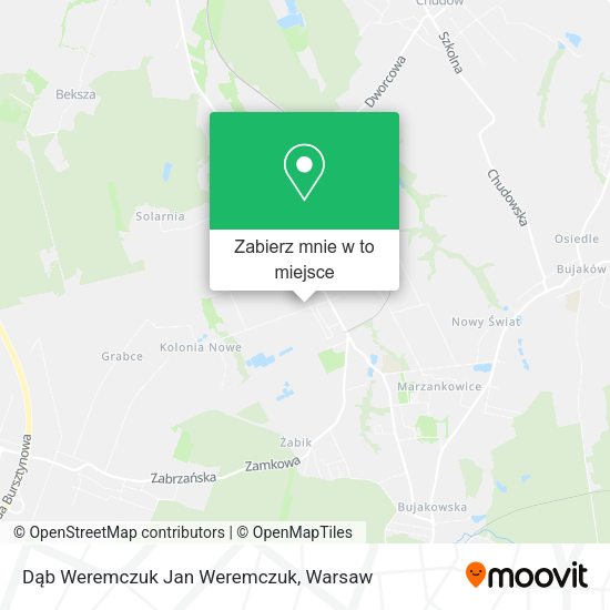 Mapa Dąb Weremczuk Jan Weremczuk