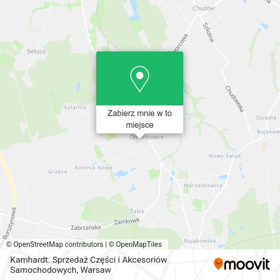 Mapa Kamhardt. Sprzedaż Części i Akcesoriów Samochodowych