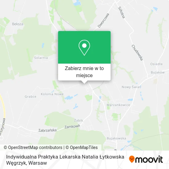 Mapa Indywidualna Praktyka Lekarska Natalia Łytkowska Węgrzyk
