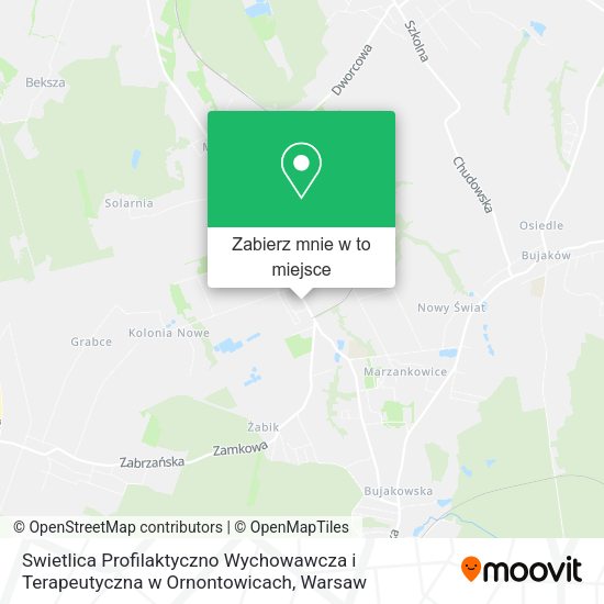 Mapa Swietlica Profilaktyczno Wychowawcza i Terapeutyczna w Ornontowicach