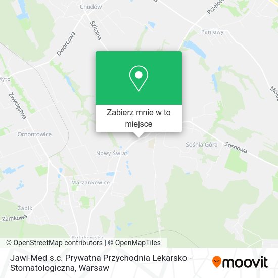 Mapa Jawi-Med s.c. Prywatna Przychodnia Lekarsko - Stomatologiczna