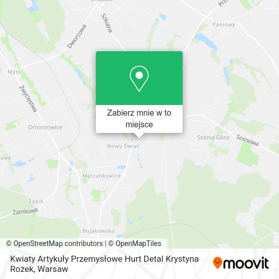 Mapa Kwiaty Artykuły Przemysłowe Hurt Detal Krystyna Rożek