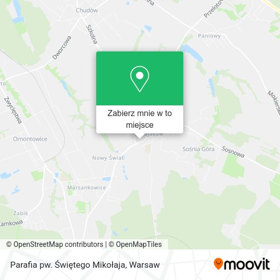 Mapa Parafia pw. Świętego Mikołaja