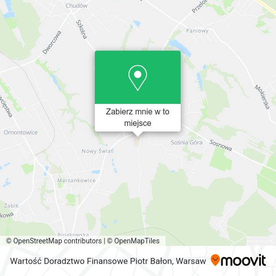 Mapa Wartość Doradztwo Finansowe Piotr Bałon