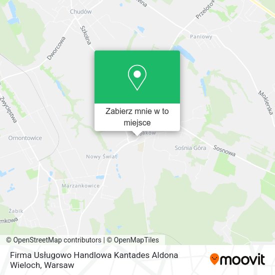 Mapa Firma Usługowo Handlowa Kantades Aldona Wieloch