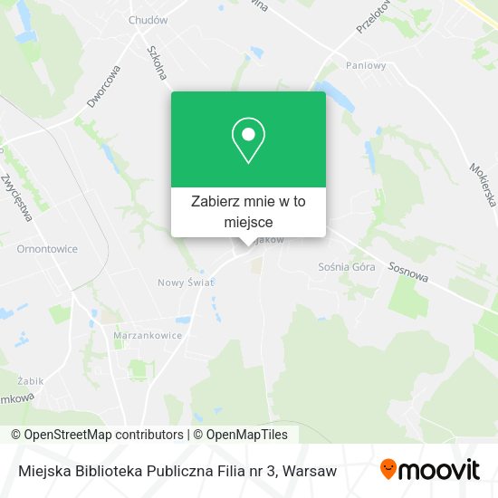 Mapa Miejska Biblioteka Publiczna Filia nr 3