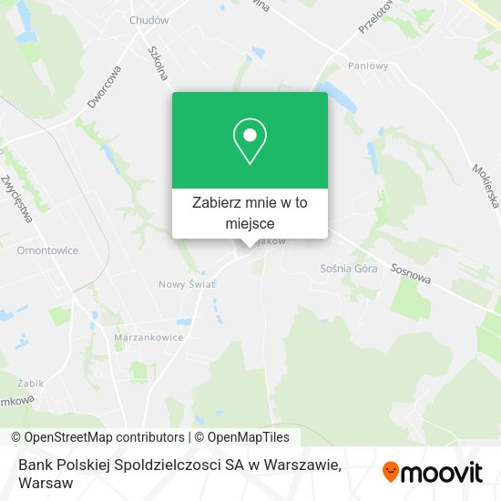 Mapa Bank Polskiej Spoldzielczosci SA w Warszawie