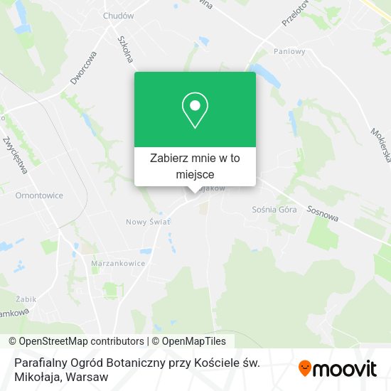 Mapa Parafialny Ogród Botaniczny przy Kościele św. Mikołaja