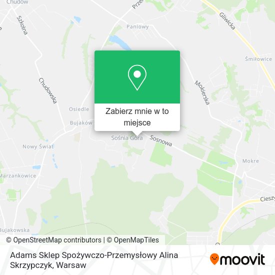 Mapa Adams Sklep Spożywczo-Przemysłowy Alina Skrzypczyk